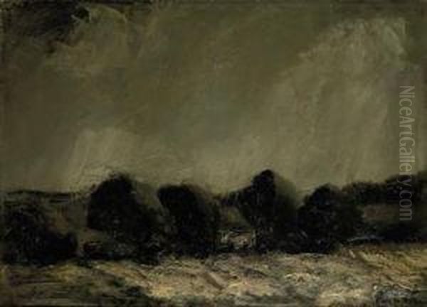 A Cow Between Trees - view 1