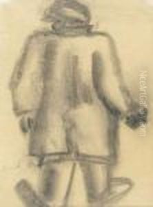 Figuur Op De Rug Gezien