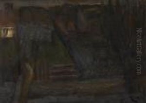 Jardinier Au Coucher Du Soleil by Constant Permeke