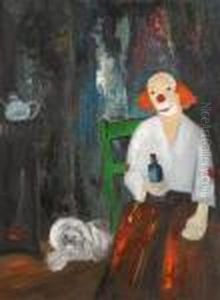 Le Repos Du Clown by Constant Permeke