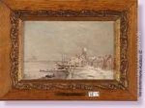 Village Enneige Le Long De Lescaut by Constant Permeke
