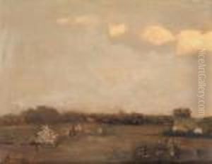 Landscape With Farmers At Work by Constant Permeke