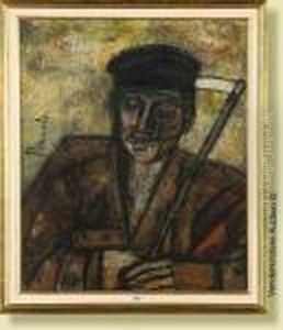 Paysan A La Faux by Constant Permeke