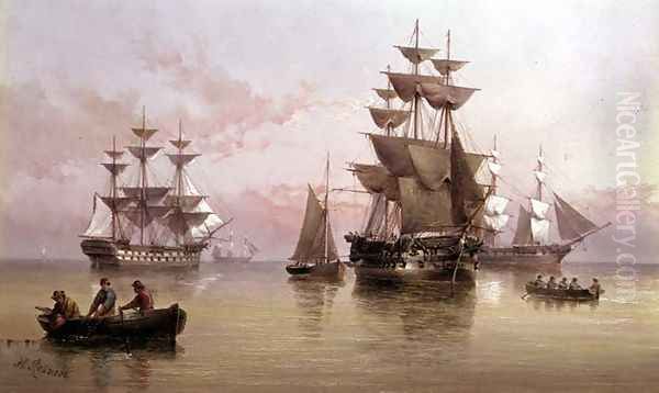 Evening Shipping Scene - view 1