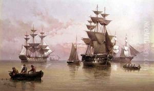 Evening Shipping Scene by Henry Redmore