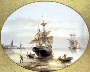 Harbour Scene by Henry Redmore