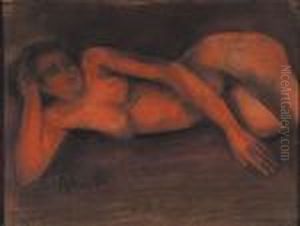 Rood Liggendnaakt.
Nu Rouge Couche by Constant Permeke