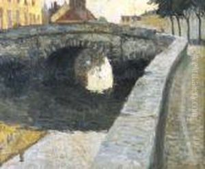 Zicht Aan De Augustijnenbrug Te Brugge (ca. 1907) by Constant Permeke