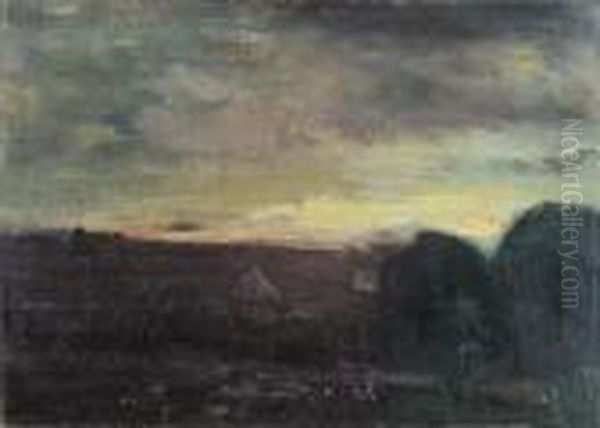 Landschap Met Stromijten En Bomen (ca. 1925-1926) - view 1