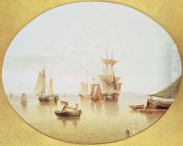 Harbour Scene - rowing ashore - view 1