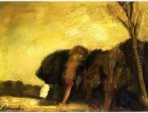 Landscape With Cows by Constant Permeke