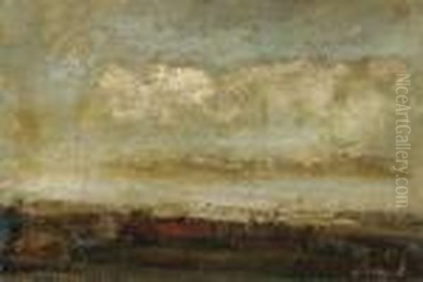 Landscape With Red-roofed Farm - view 1