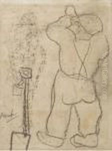 Paysan Buvant - Drinking Farmer by Constant Permeke