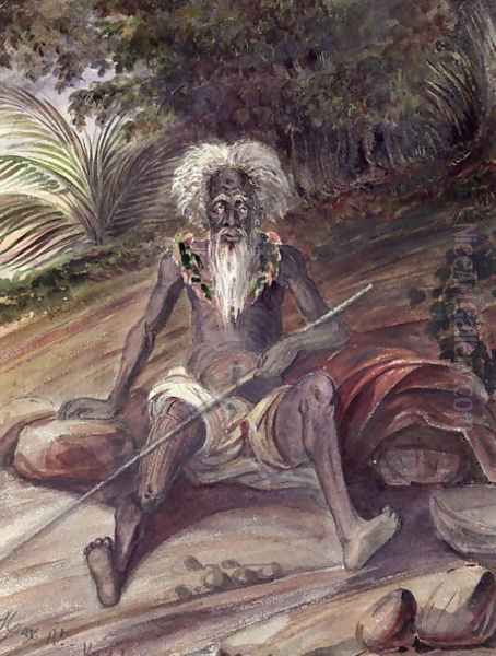 Old man from the Marquesas Islands, c.1842 - view 1