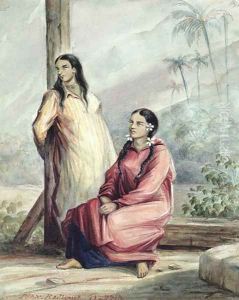 Two Tahitian Women, c.1841-48 by Maximilie Radiguet
