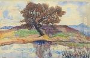 Paysage A L Arbre by Jean Misceslas Peske
