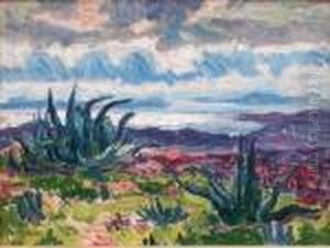 Paysage Mediterraneen by Jean Misceslas Peske