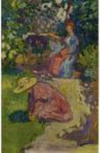 In The Garden by Jean Misceslas Peske
