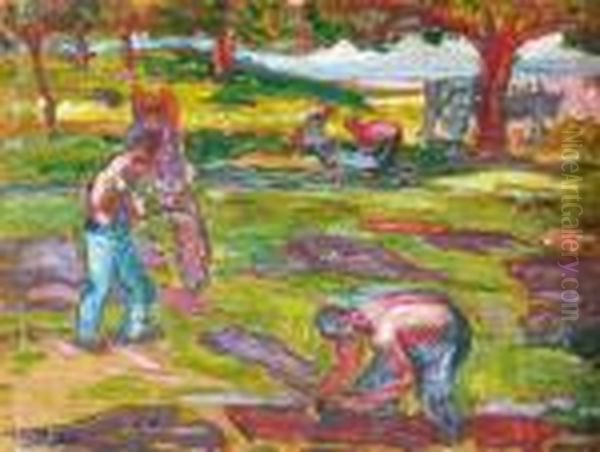 Les Bucherons (au Dos : Paysage) - view 1