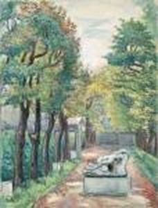 Le Jardin Du Musee Rodin by Jean Misceslas Peske