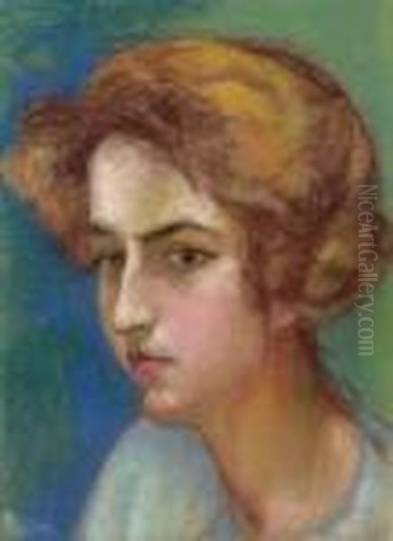 Portrait De Femme Rousse - view 1