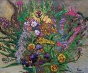 Bouquet De Fleurs De Champs by Jean Misceslas Peske
