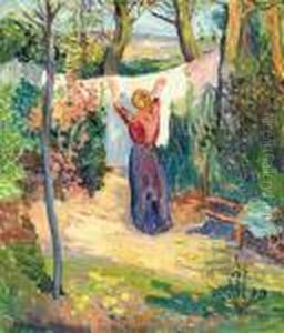 Au Jardin by Jean Misceslas Peske