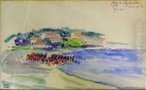 Plage Du Lavandou, 1er Jour De La Guerre by Jean Misceslas Peske