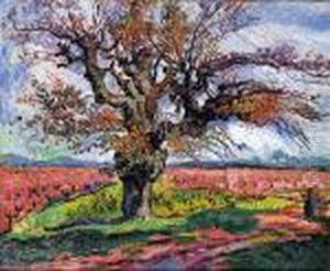Les Vignes A Lautomne by Jean Misceslas Peske
