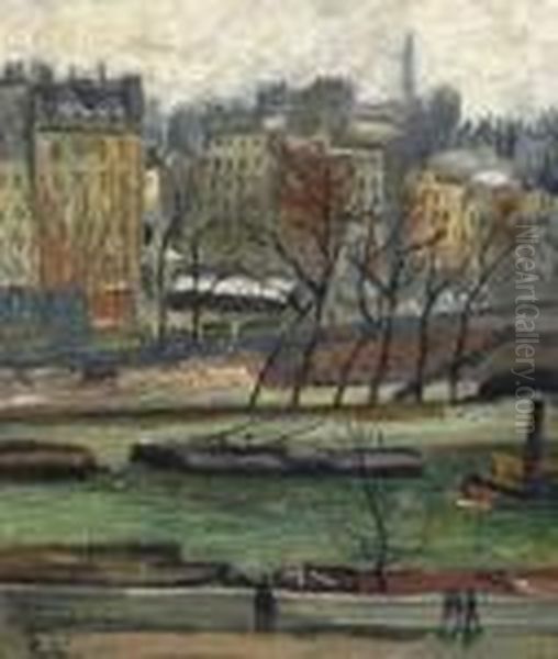 La Seine Et Les Quais A Pari ,1919 - view 1