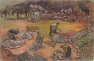 Travaux Des Champs by Jean Misceslas Peske