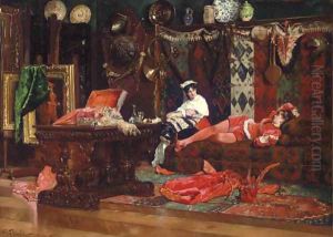 Models in Repose by Edouard Frederic Wilhelm Richter