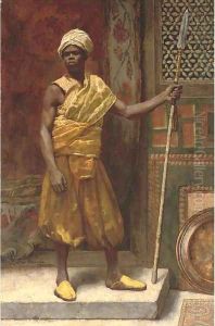 Palace guard, Granada by Edouard Frederic Wilhelm Richter