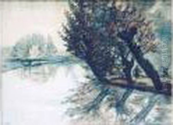 Saules Au Bord De L'eau - view 1