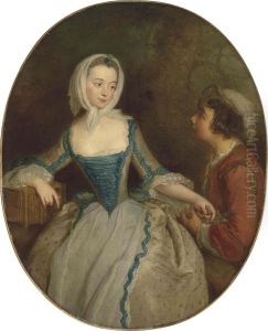 A Young Girl With A Birdcage