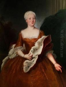 Portrait (kniestuck) by Antoine Pesne