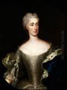 Halbbildnis Der Konigin Sophia Magdalena Von Schweden (1748 - 1813)