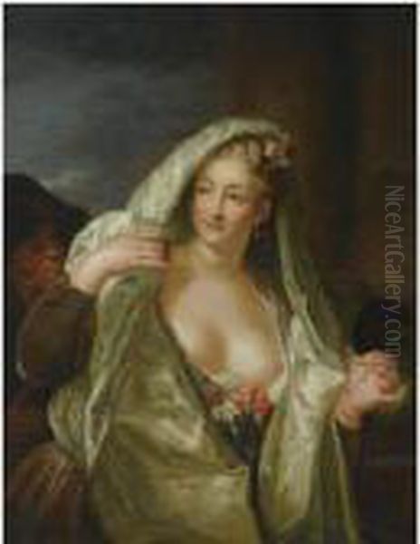 A Portrait Of A Young Venetian Courtisane, La Trompettina - view 1