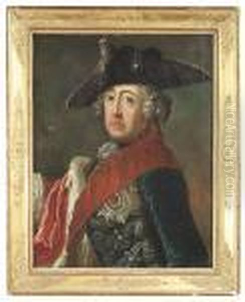 1758. Portrait Of The Prussian King Friedrich Ii, "the Great" - view 1