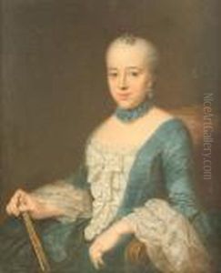 Portrait Der Madame Baronesse De Fick Nee.harszockera - Mannheim