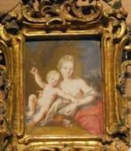Venus And Cupid And An Allegory Of Charity: Two by Antoine Pesne