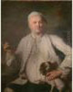 Portrait D'homme Au Carlin