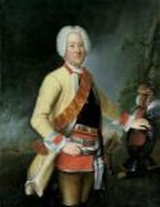 Bildnisse Des Kgl. Preussischen 
Feldmarschalls Wilhelm Dietrich Freiherr Von Buddenbrock (1672-1757) Und
 Seiner Gemahlin Beate Abigail, Verwitweten Freifrau Von Nostitz, Geb. 
Von Siegroth (1700-1770). by Antoine Pesne