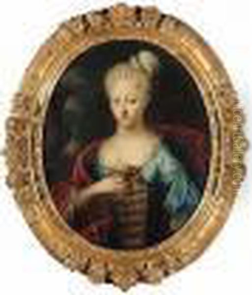 Portrait Of A Lady, Half-length, Depicted As Flora - view 1