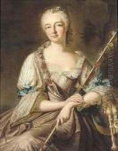 Portrait Of A Lady, Three-quarter-length, As A Sheperdess
