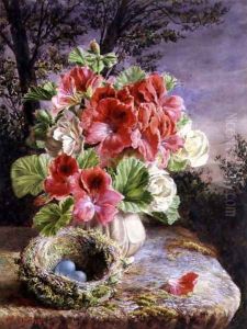 Gloxinia and Birds Nest by Claude Ryan