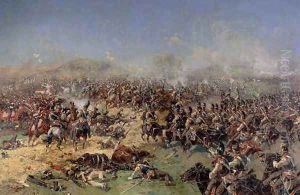 Battle of Borodino on 26th August 1812, 1913 by Franz Roubaud