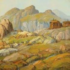 Greenlandic Landscape With Cottage