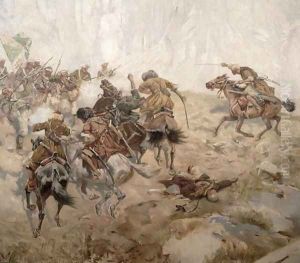 Capturing of the aul Akhtulga by Franz Roubaud
