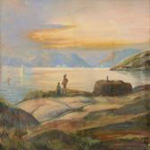 Two Young Inuit Near The Coast